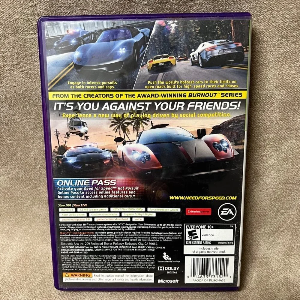 Xbox 360 Need For Speed Hot Pursuit